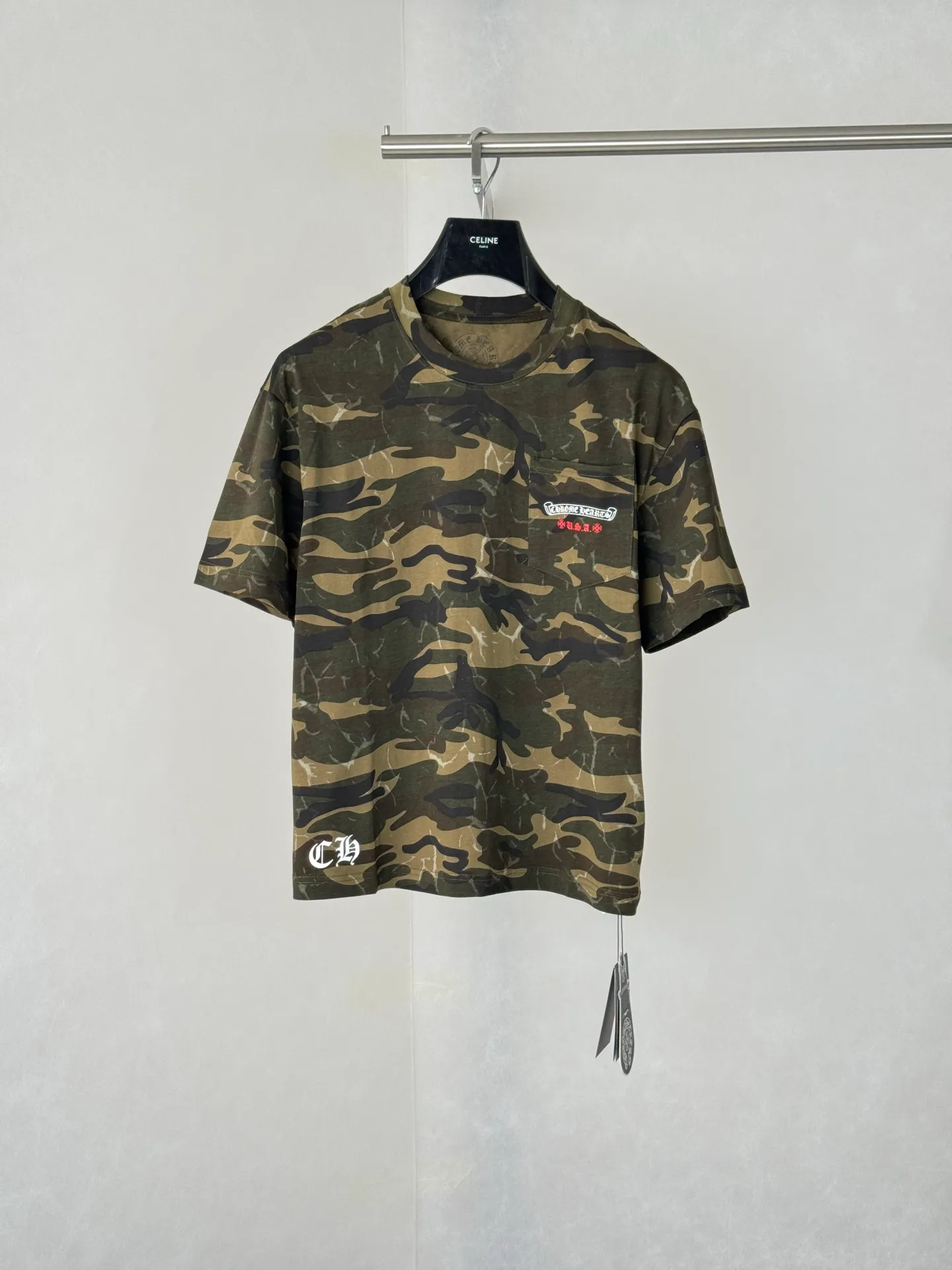 Chrome Heart T + 、Khaki、 ， ， ， 、CH ， g ， 、 CH 、 ， Size：S/M/L/XL